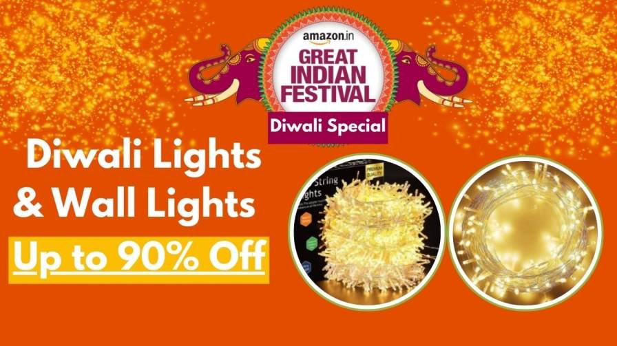 Amazon Great Indian Festival Diwali Sale: Diwali Lights & Wall Lights Up to 90% Off