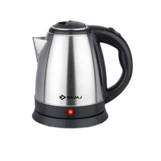 Bajaj KTX 1.5 Litre DLX Electric Kettle |1500W Kettle with Stainless Steel Body | Cordless Operation | Auto Shut-off Mechanism | 2-Yr Warranty | Black
