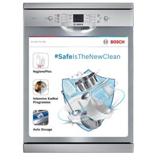 Bosch Dishwasher SMS66GI01I (13 Place Settings, Silver Inox)
