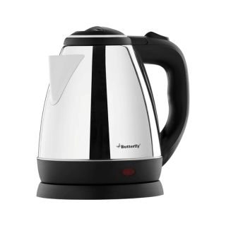 Butterfly EKN 1.5 Litre Stainless Steel Electric Kettle | 1500 W | 360° Swivel Power Base | Auto Shut Off | For Hot Water, Tea, Coffee, Noodles | Dry Boil Protection | Silver
