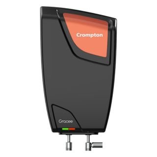 Crompton Gracee|5L|3000-Watts Powerful Heating|Electric Instant Water Heater (Geyser) for home|High Grade SS Tank with Advanced 4 Level Safety|Rust-Proof|Premium Black|Wall Mounting
