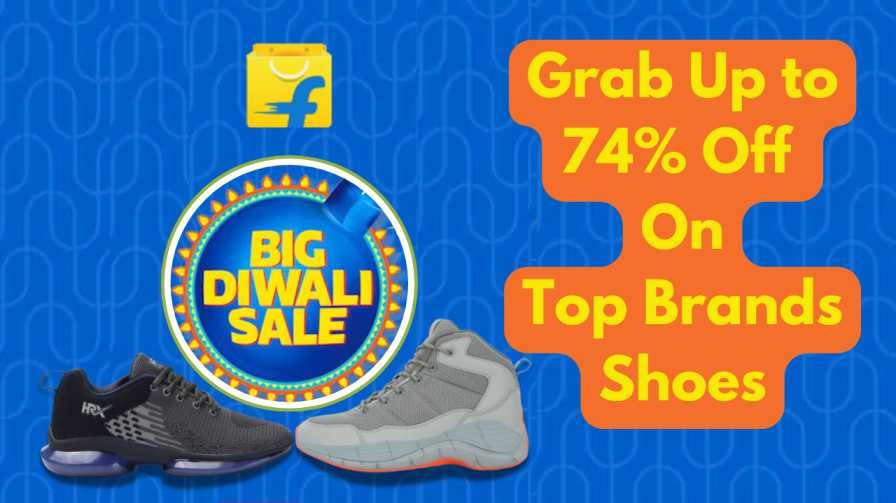 Flipkart Big Diwali Sale 2024: Grab Up to 74% Off Top Brands on Men's Casual and Sports Shoes