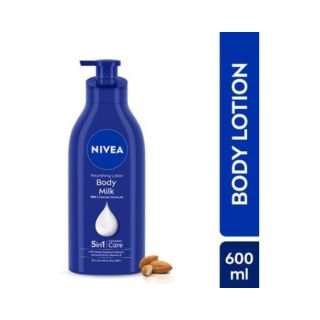 NIVEA Body Milk with Almond Oil Moisturizer for Very Dry Skin  (600 ml)