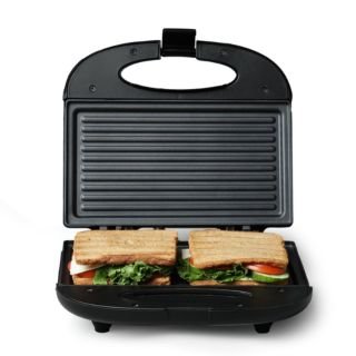 Prestige PGMFB 800 Watt Grill Sandwich Toaster with Fixed Grill Plates, Black
