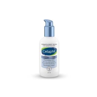 Cetaphil Optimal Hydration Replenishing Body Lotion 237ml | Lightweight moisturizer & non-greasy | Hyaluronic Acid, Sunflower Oil, Blue Daisy extract | Dermatologist Recommended for Sensitive Skin